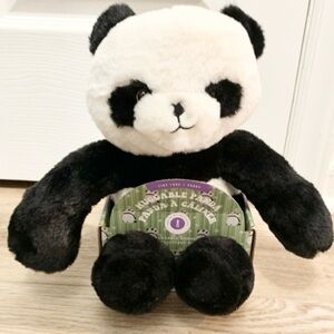 Tiny Love Warmie Huggable Panda Bear Plush NEW Black & White